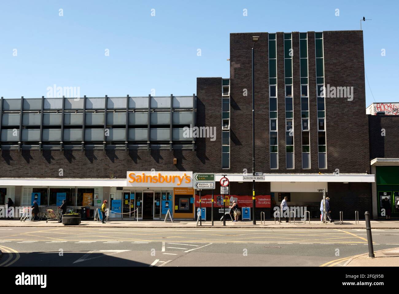 Sainsbury`s Supermarket, Kings Heath, Birmingham, England, Großbritannien Stockfoto